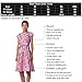 Chicanary Women's 1950s Vintage Cocktail Party Swing Dress Cap-Sleeve