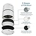 LEVOIT Air Purifier for Home Smokers Allergies and Pets Hair, True HEPA Filter, Quiet in Bedroom, Filtration System Cleaner Eliminators, Odor Smoke Dust Mold, Night Light, Black, 2-Yr Warranty,LV-H132