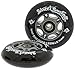 Street Surfing Pair of Wave Wheels (Grey Core), Black/Grey, 78mm