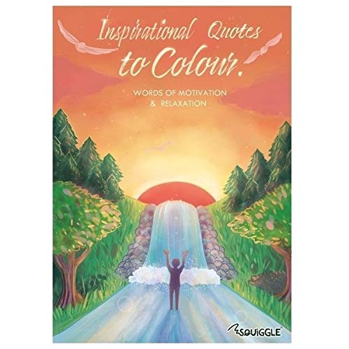 Squiggle Inspirational Quotes to Colour