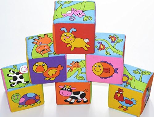Soft Blocks - Set of 6 Soft Baby's Toys Building Blocks Brilliant Basics Baby's First Blocks