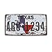 6x12 Inches Vintage Feel Rustic Home,bathroom and Bar Wall Decor Car Vehicle License Plate Souvenir Metal Tin Sign Plaque (TEXAS THE LONE STAR STATE)