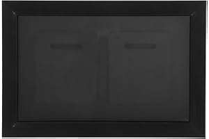 KOCKSHION Wood Medal Display Case with 2 Slots Black Solid Wood Frame for Sports and Military Medals Wall