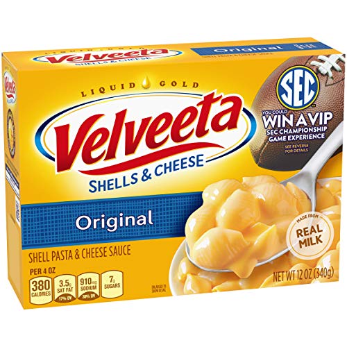 Velveeta Original Shells & Cheese (12 oz Boxes, Pack of 12)