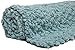 Chanasya Super Soft Beautiful Elegant Decorative Woven Popcorn Texture Couch Bed Baby Blue Teal Throw Blanket with Ball Fringe- Light Baby Blue