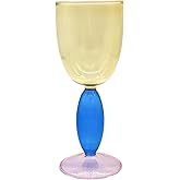 Flylin Creative Wine Glasses, 13.5 oz Red Wine Glass Colorful Wine Glass Goblet Wine Cocktail Juice Glass for Party Dinner Wedding Festival Kitchen Bar Celebration (1Pcs) (4)