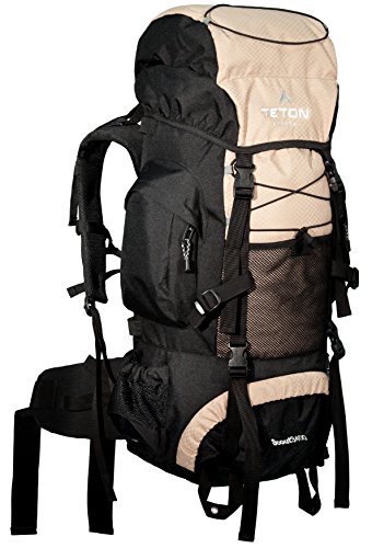 TETON Sports Scout 3400 Internal Frame Backpack; Great Backpacking Gear or Pack for Camping or Hiking; Tan