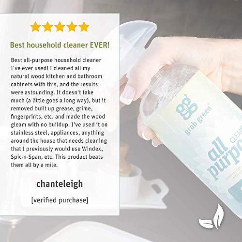 image for Grab Green Naturally-Derived, Biodegradable All Purpose Cleaner, Resid