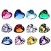 RUBYCA Mix Color Heart Birthstone Crystal Glass Floating Charms fit Living Memory Locket 5mm 48 Pcs
