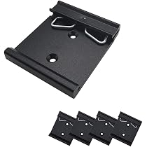 Pince intermédiaire noire 30-35 mm pour rail de montage Pince intermédiaire noire 30-35 mm pour rail de montage