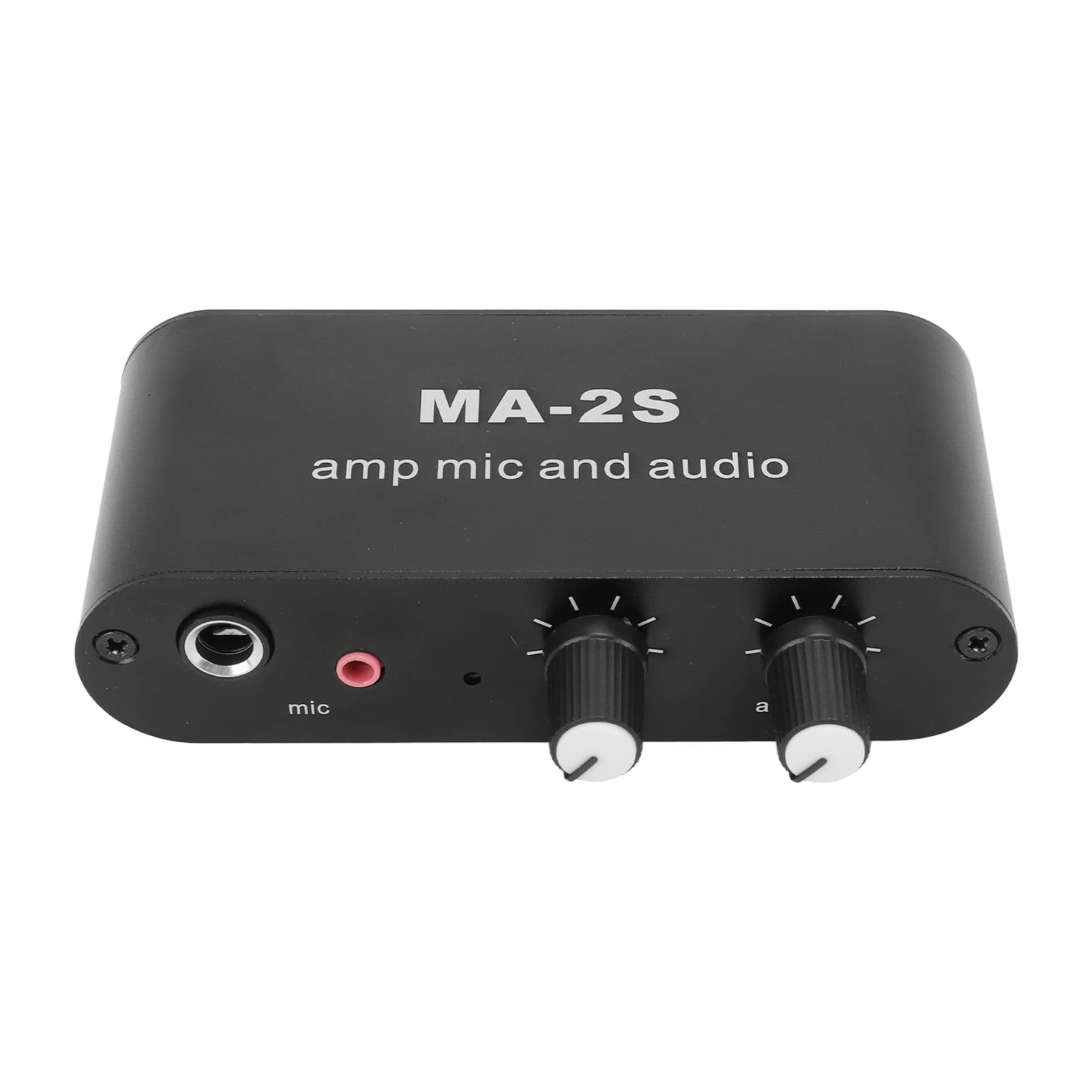 3.5mm Condenser Microphone Headphone Amplifier Aluminum ABS Audio Preamplifier Mixing Board 3 Output Ports