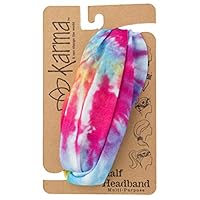 Karma Gifts Half Headband, Multi Color Tie Dye