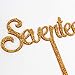 Seventeen Happy 17th Birthday Cake Topper Gold Giltter Acrylic 17 Years Old Party Decoration Supplies
