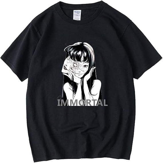 Amazon ｔシャツ 伊藤潤二 富江 シャツ 丸首 通常 夏 柔らかい カジュアル おしゃれ 男女兼用 萌グッズ 人気 プレゼント アニメ周辺 プリント 衣装 肌着 Tシャツ カットソー 通販