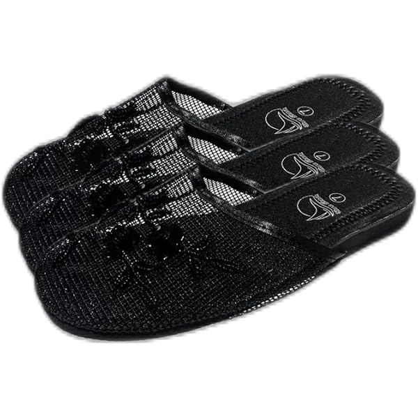 Amazon.com | 6 Pair Assorted Mesh Chinese Slippers- Size 7