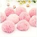 Hihelp 6Packs Rainbow Unicorn Keychain, Pink Pom Pom Key Ring Soft Faux Fur Ball Bag Pendant Decoration Unicorn Party Favors Supplies (Unicorn)