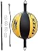 RDX Leather Boxing Speed Bag MMA Double End Dodge Ball Punching Training Floor to Ceiling Rope Workout