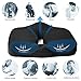 Seat Cushion with Ergonomic Memory Foam and Breathable Mesh Cover for Coccyx Tailbone Sciatica Orthopedic Lumbar Back Support Pain Relief