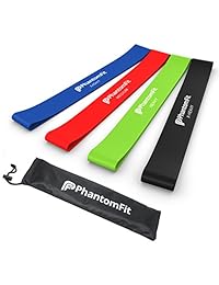 Bandas bucle de resistencia ajustables Phantom Fit, juego de 4, las mejores bandas de ejercicio para ejercitar o terapia física