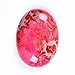 25x18mm Oval Cabochon CAB Flatback Semi-precious Gemstone Ring Face (Rose Red Sea Sediment Jasper)
