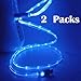 YICHUMY 2 Packs! Glow in The Dark Micro USB Cable Light Up Android Charging Cable for Samsung Galaxy S6 S7 Edge,HTC,LG,Sony Luminous Micro USB Cable Fast Charge Led Cable Set of 2 (Blue)