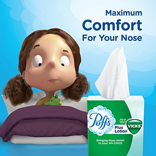 Puffs Plus Lotion with Vicks Facial Tissues, 24 Cubes, 48 Tissues per Cube - Thumbnail 6