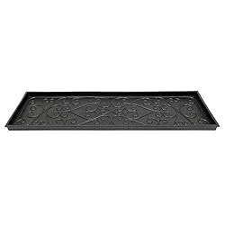 Achla Designs Scrollwork Rubber Boot Tray, Large