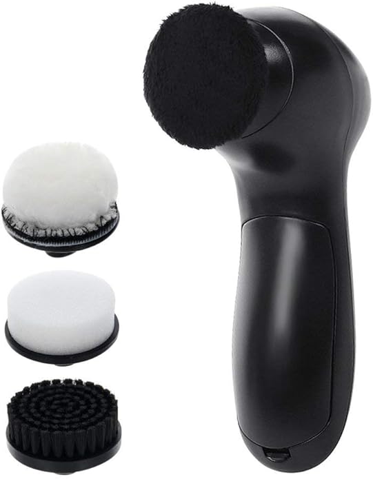 Electric Shoe Polisher Brush Machine Kit with 4 Brush Heads for Dust