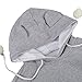 Jahurto Pet Holder Cat Dog Kangaroo Pouch Carriers Pullover size M (GreyCotton)