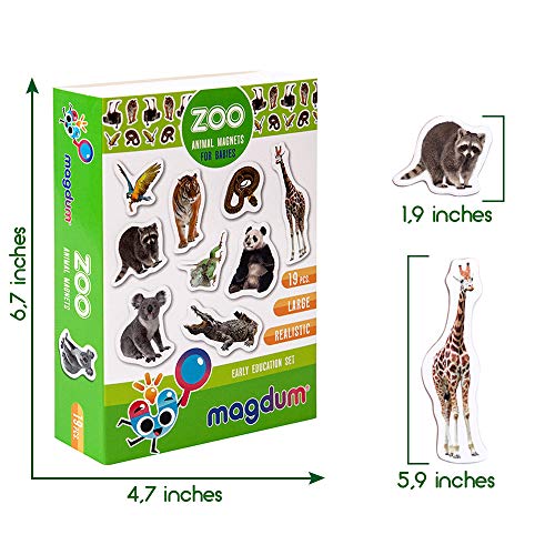 MAGDUM Zoo Photo Fridge for Toddlers Animal LARGE