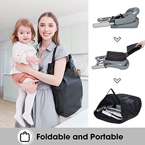 Hook On Chair, VEEYOO Clip On High Chair Folding Fast Table Chair with