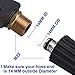 GDHXW X-999 Foam Wash Gun 3000 PSI High Pressure Snow Foam Lance Foam Cannon Foam Blaster with M22-14mm Thread 5 Pressure Washer Nozzles for Cleaning