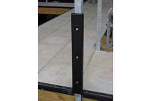 K & R MANUFACTURING AMRK-H-10B Flat Cushion Horizontal - Vertical Dock Bumper - Black