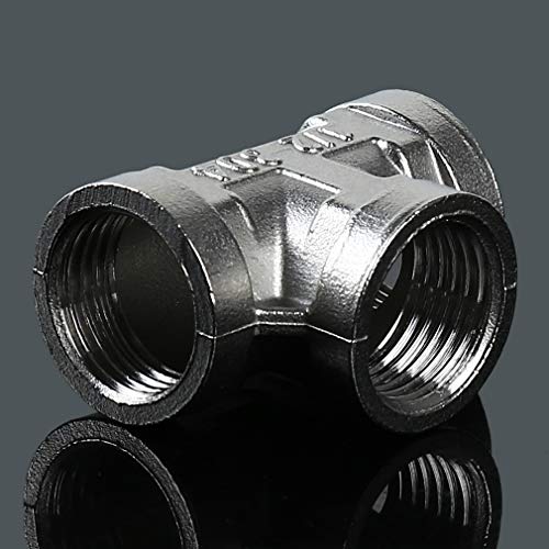 lehao397 3 Way Diverter Water Pipe Tee T Shape Adapter Connector for Angle Valve Hose, Bath Shower Arm Fittings,1#