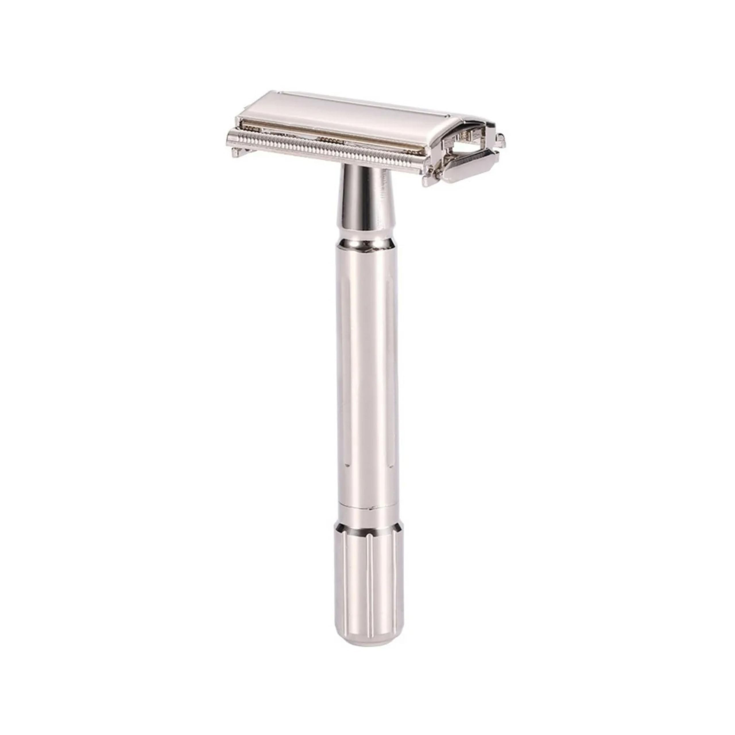 The Shave Factory Butterfly Safety Razor – Classic Double-Edge Razor for Men – Precision Shaving with Twist-to-Open Design – Durable Shaving Solution with Plastic Case