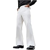 GORGLITTER Men's Dress Pants Wide Leg Office Work Flared Bell Bottom Casual Vintage Chino Disco Pants