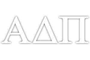 Pro-Graphx Alpha Delta Pi Greek Sorority Sticker Decal, 2.5 Inches Tall, White