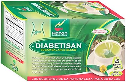 Diabetisan Glucose Control Herbal Tea. Support Healthy Blood Sugar Levels. ( 25 Tea Bags )