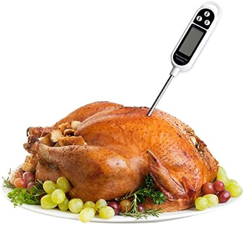Food Thermometer Instant Read Digital Meat Grilling &amp; BBQ Temperature Gauge