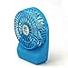 innobay Handy Portable Rechargeable Fan Operated by Built-in Lithium Battery, 7 blades, 4 Speeds of Air Force Adjustable, Timing Function and Battery Status Visible, Perfect Gift for Kids (Blue)