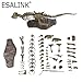 ESALINK T-Rex Replica Skeleton Model Assembly Saft PVC Non-Toxic and Eco-Friendly 3D Puzzles Dinosaur Simulation Edu-Toys