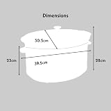 Cooks Professional 8L Slow Cooker with Glass Lid 2 Heat Settings Keep Warm view 7