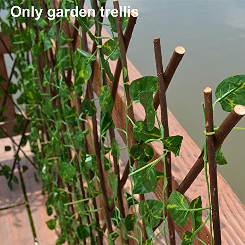 Tongdejing Garten-Rankgitter, Holz Gartenzaun Pflanzenzaun Kletterwand Zaun Rankgitter für Kletterpflanzen Gitter… – Bild 8
