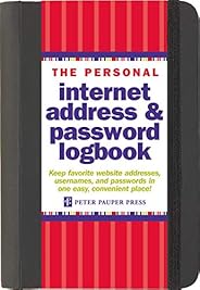 The Personal Internet Address & Password Logbook (removable cover band for secur