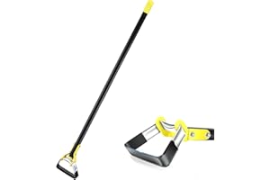 DockMoor Stirrup Hoe for Weeding,Hula Hoe Garden Tools,6 FT Scuffle Loop Garden Hoes with Adjustable 72 Inch Stainless Steel Handle