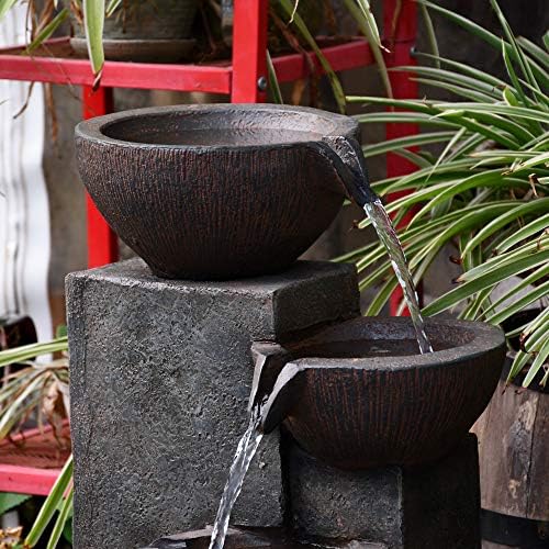 Water pump with LED lights in a polyresin material, priced at $215.99.