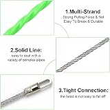 YAANBUNB 6m Fish Tape Wire Puller Nylon Cable Rod Kit Metal Lock for Insulation view 4