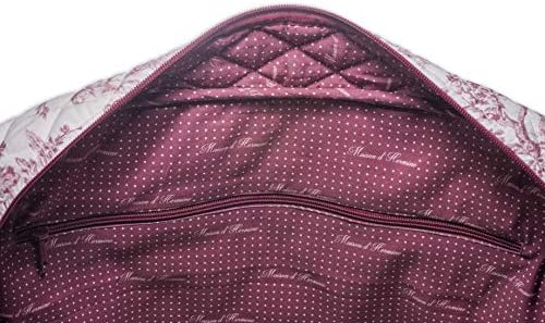 Maison d' Hermine The Miller 100% Cotton Travel Duffel Bag Weekender Overnight Luggage Bag For Men Women Business Travellers Family Trip (Red) 5 Maison d' Hermine The Miller 100% Cotton Travel Duffel Bag Weekender Overnight Luggage Bag For Men Women Business Travellers Family Trip (Red)