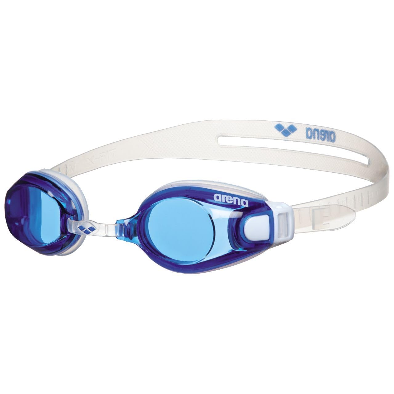 arena Zoom X-Fit Unisex Adult Swim Goggles, Standard Pool Goggles with Wide Lenses, with Anti-Fog Treatment and UV Protection, Adjustable Nose Bridge, Silicone Seals