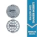 Add-On Shaker Inserts for the reCAP Mason Jars FLIP Cap | Regular Mouth | Silver | American Made | Pack of 2 (Large and Small)